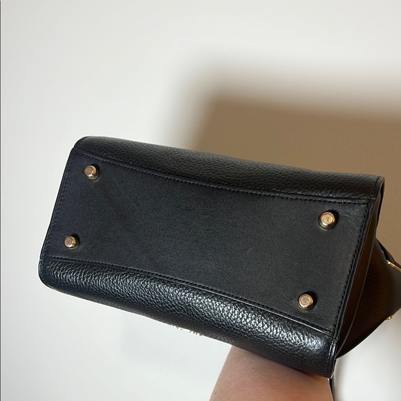 Coach Black Blake Flap Caryall Leather Satchel - Picture 8 of 16